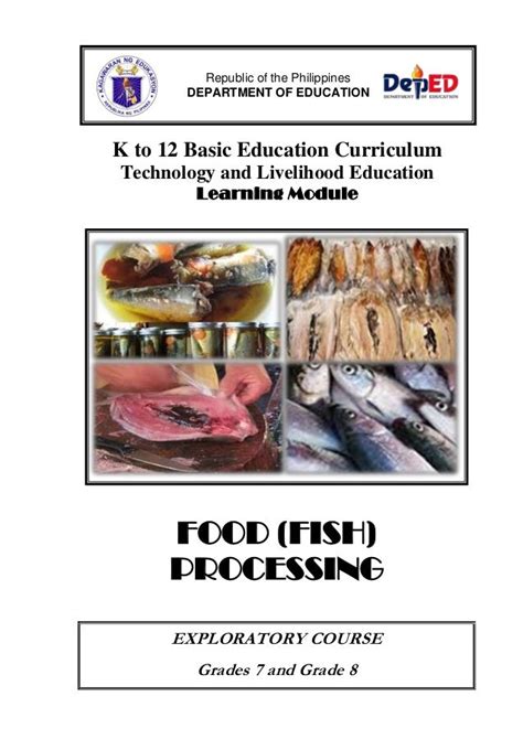 food fish processing module|Download: K to 12 Food/Fish Processing Learning Module .